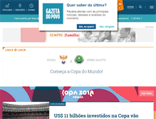 Tablet Screenshot of gazetadopovo.com.br